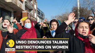 Information UNSC denounces Taliban government's restrictions on women | World News | English News | WION Guide
