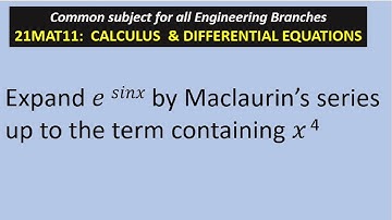Expansion using Maclaurin