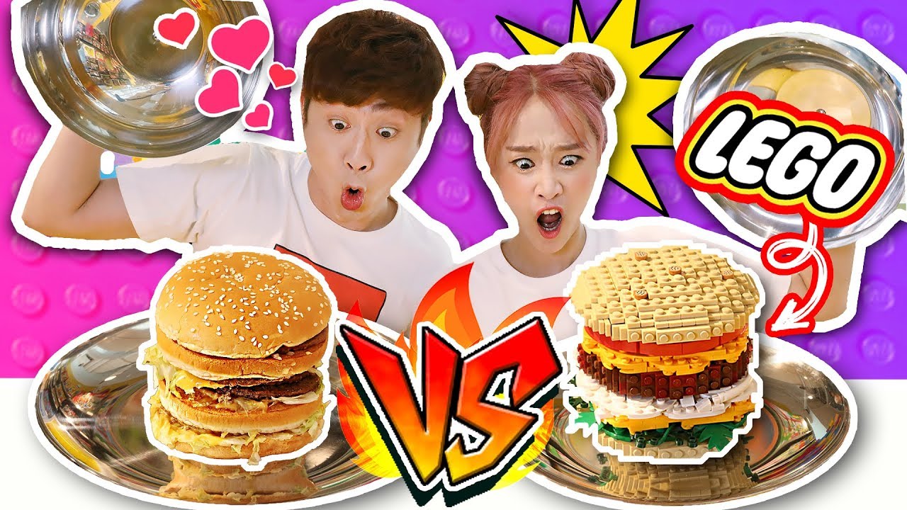 VS LEGO FOOD Or REAL FOOD Challenge vs-lego-food-or-real-food-challenge