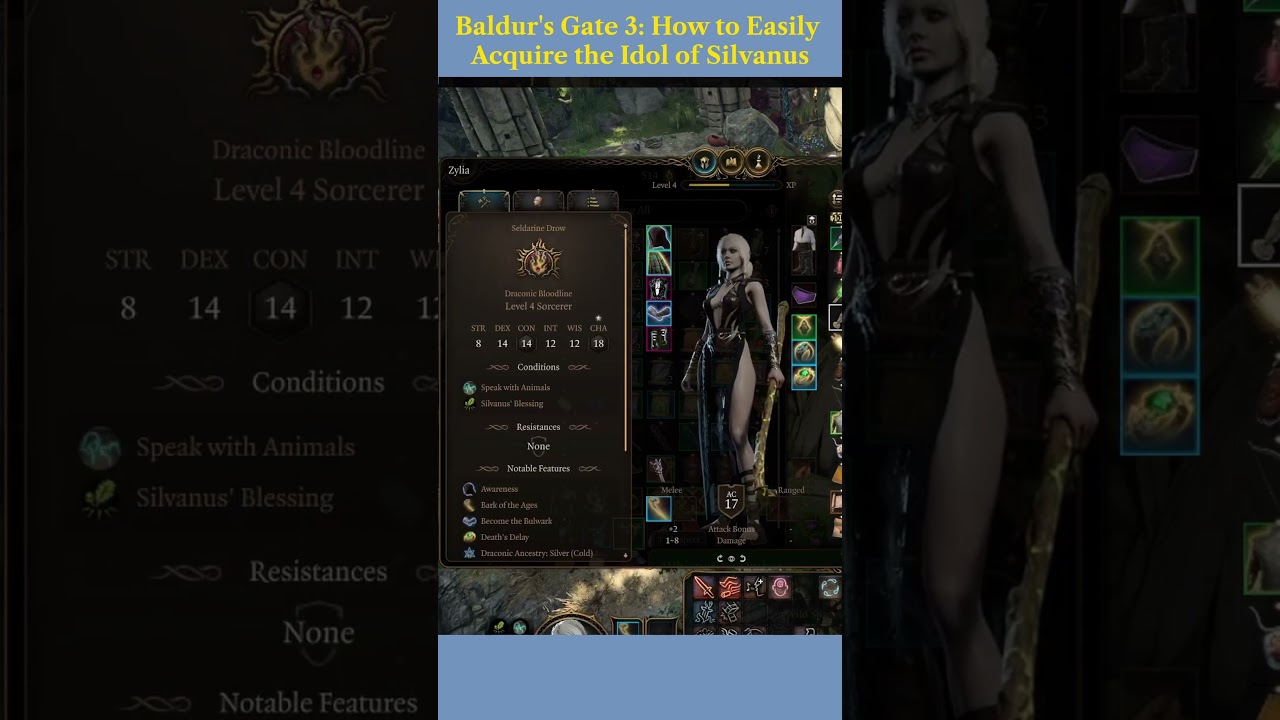 Baldur's Gate 3: Easy Tip to get Idol of Silvanus