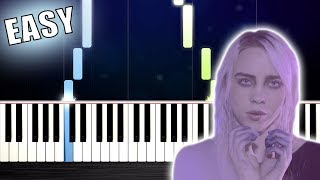 Billie Eilish - Ocean Eyes - EASY Piano Tutorial by PlutaX