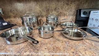 I review the Cuisinart Chef's Classic 11-Piece Stainless Steel Cookware Set  #Cuisinart