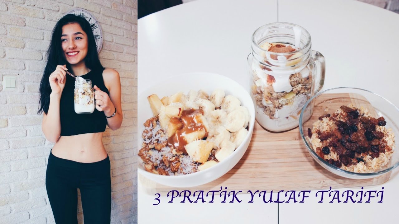 ???? 3 PRATİK YULAF TARİFİ????????????????