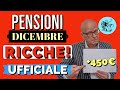 Le PENSIONI RICCHE DI DICEMBRE 2022 ?ADEGUAMENTI + TREDICESIMA + BONUS 13ESIMA e FORSE NUOVO ?150??