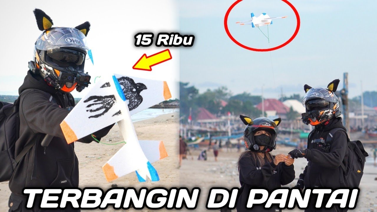 TERBANGIN PESAWAT MAINAN MURAH DI PINGGIR PANTAI