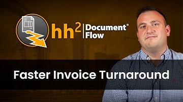 Project Management | Streamline Construction Invoices up to 90% Faster with hh2 Document Flow