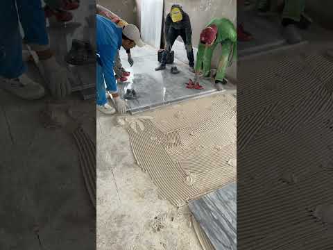 تركيب رخام الأرضية أحجام كبيرة  