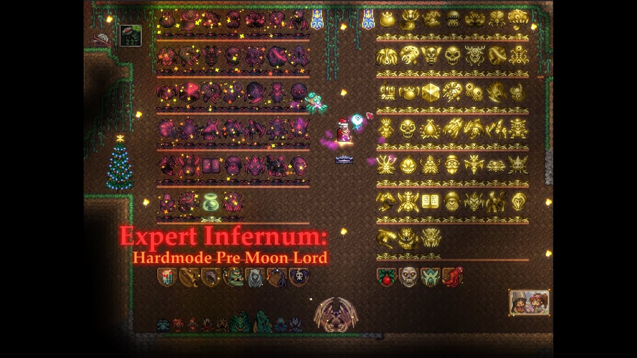 Terraria Calamity Expert Infernum || All Bosses and Events Hardmode Pre ...