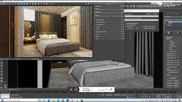 3ds max modeling and Vray rendering for interior bedroom/advance designer/ad/mohd gulshad