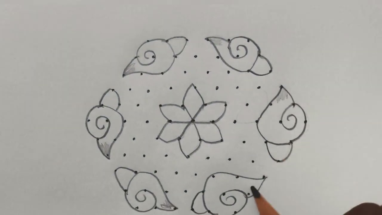 11*6 dots simple and attractive muggulu 😍 daily muggulu 