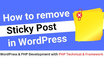 How to remove sticky post in WordPress || Step-by-step guide to removing sticky posts in WordPress