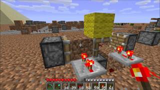 Minecraft - Piston Lighting in Large Rooms