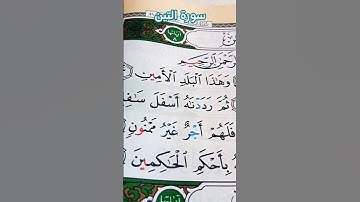 sourte tine #المصحف #القرآن_الكريم #تلاوة