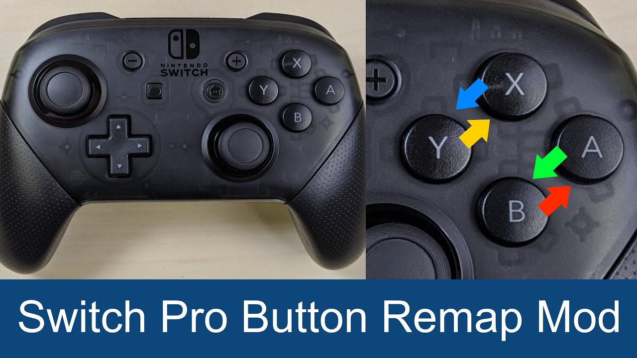 Switch Pro Controller Button Remap Mod Youtube