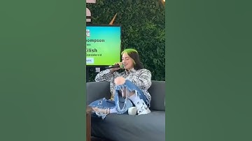 Thumbnail of Billie Eilish talking about BTS #billieeilish #bts #shorts