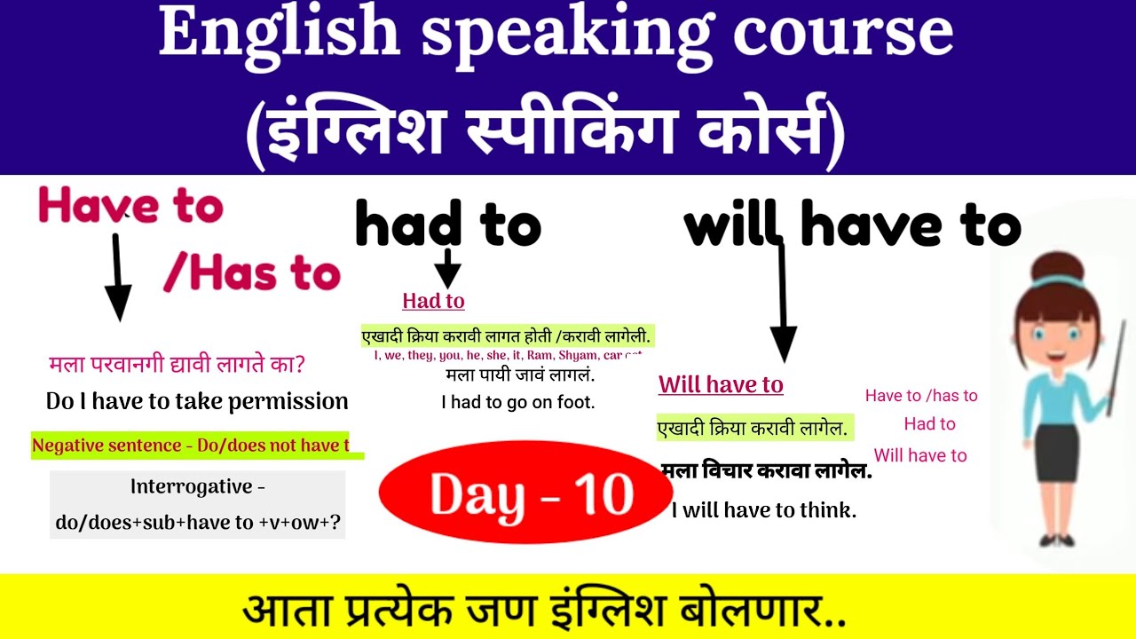 आता प्रत्येक जण इंग्लिश बोलणार |English speaking course marathi |English speaking practice|have to