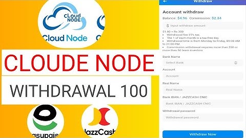 How to withdraw cloudenode app || Cloudenode se withdraw Kaise Hasil Karen