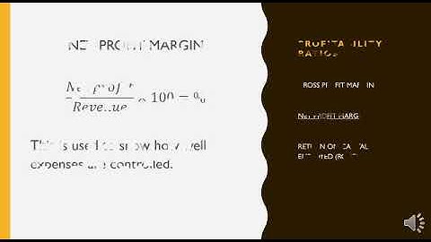 Woodrose International School: ANALYSIS OF ACCOUNTS (IGCSE Business Studies)