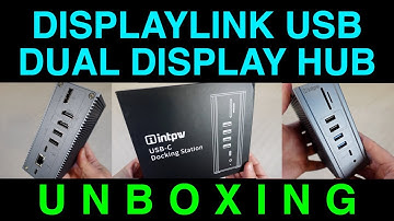 UNBOXING INTPW 16-in-1 DisplayLink USB Docking Station Dual 4K Display Windows Mac Linux