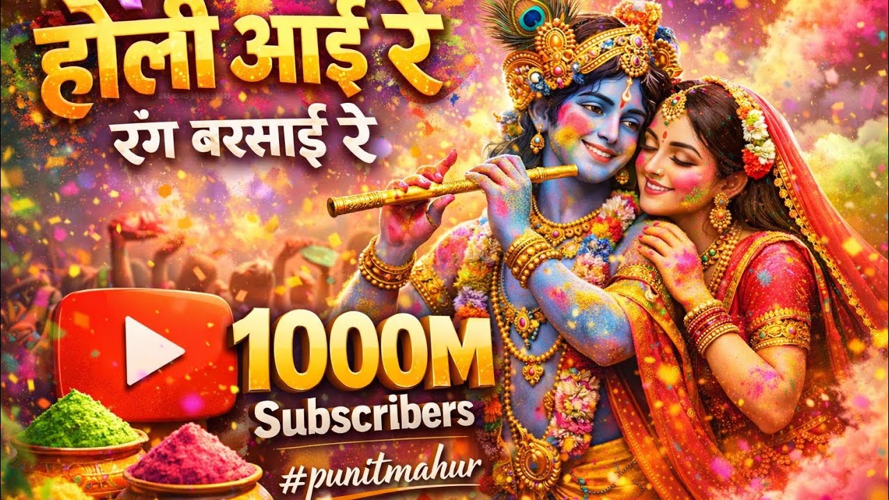 होली आई रे.. रंग बरसाई रे.. 🎨 Holi Aayi Re Rang Barsai Re 🌸 #Holi2026 #HappyHoli #Holi #HoliVlog #yt