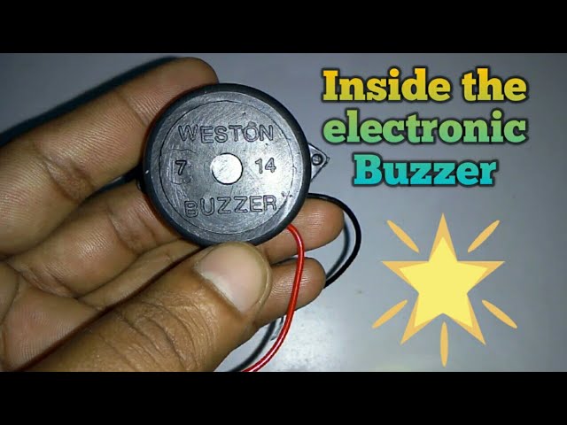 What is inside the electronic buzzer 