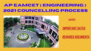 AP Eamcet Counselling Process 2021|Step by Step process