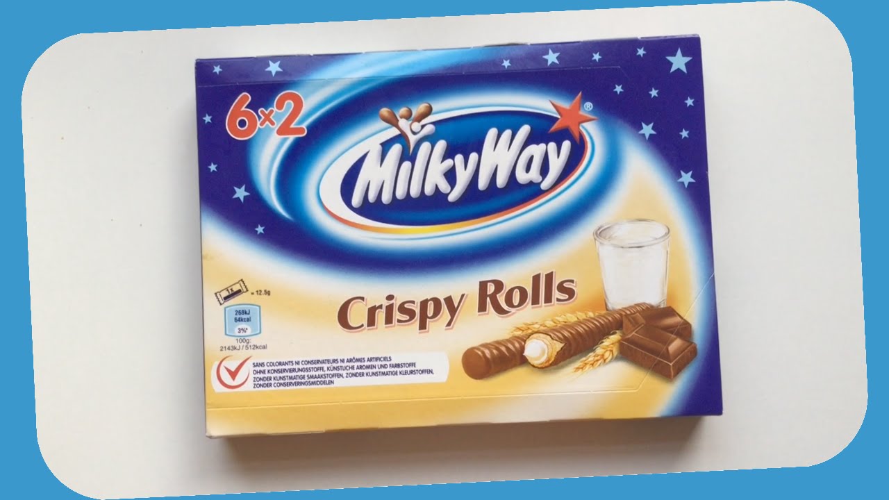 Milky Way Crispy Rolls Review - YouTube