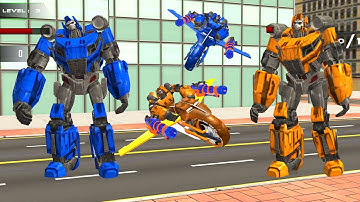 Bus Robot Transforming Game - Gorilla Robot car Game - android gameplay