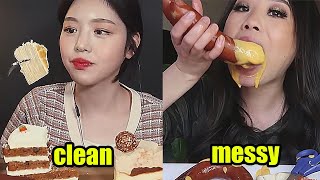 CLEAN VS MESSY mukbangers