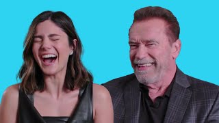 Monica Barbaro and Arnold Schwarzenegger being funny for 10 minutes straight