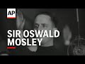 Sir oswald moseley  fascist standard raised in britain  2000  fascists attend belle vue  manche