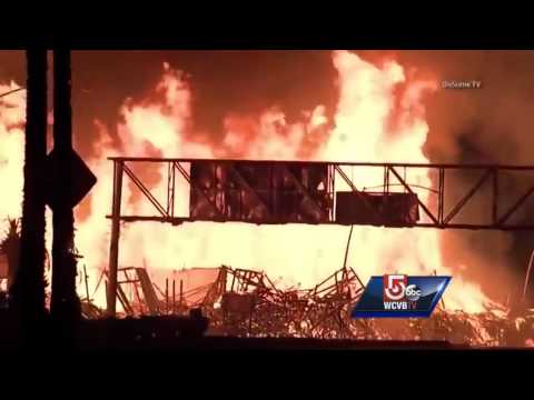 Massive fire breaks out in downtown LA