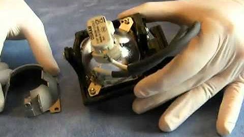 Bare lamp replacement guide