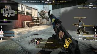 Counter-Strike: Global Offensive - Ace on Cache with AK learning CT's a lesson.