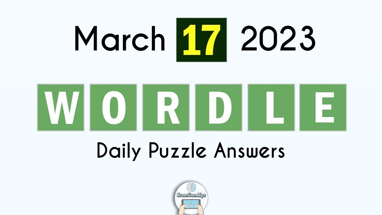 Wordle March 17 2023 Today Answer YouTube