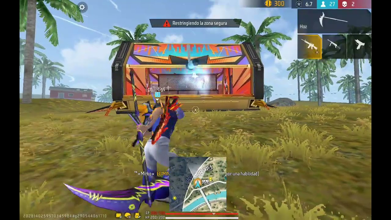 Jugando free fire en solo