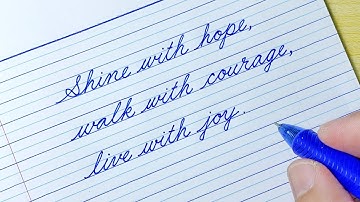 Cursive Writing Practice | Best Life Quotes & Motivation Quotes 01 | Cursive Handwriting Practice