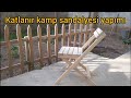 Paletten Katlanır Kamp Sandalyesi Yapımı make folding camping chair with wooden pallet