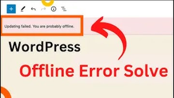 Publishing failed  You are probably offline Wordpress error solve in Hindi #wordpresstricks