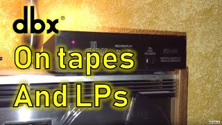 This dbx Trick Makes Tape Hiss Vanish! dbx noise reduction on tape records