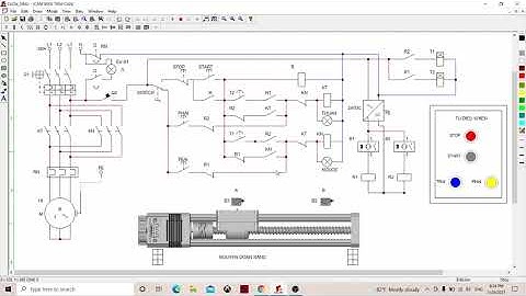 MẠCH ĐIỆN GIỚI HẠN HÀNH TRÌNH BẰNG CẢM BIẾN TIỆM CẬN, TỰ ĐỘNG ĐẢO CHIỀU ĐỘNG CƠ