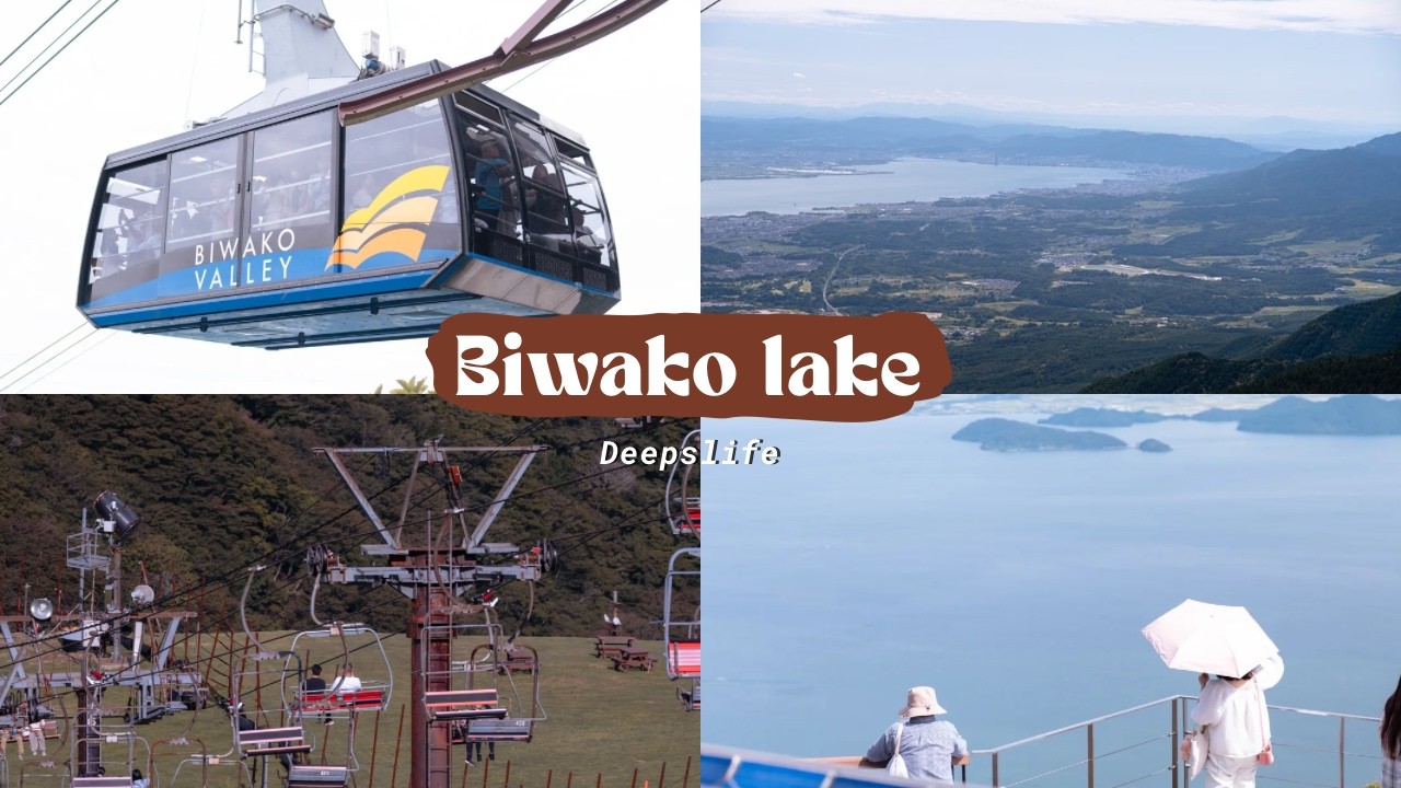 Exploring Lake Biwa | Ropeway Ride, Mountain Views & Amazing Scenery | Japan Vlog