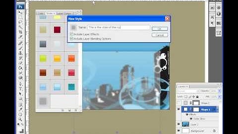 Saving layer styles in Photoshop