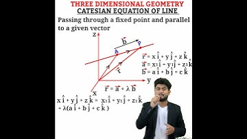 Three dimensional geometry | cateslan equation of line short trick | CBSE JEE IIT  NDA  #short
