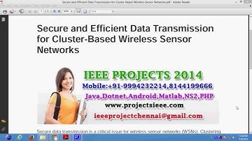 Secure and Efficient Data Transmission for Cluster Based Wireless Sensor Networks