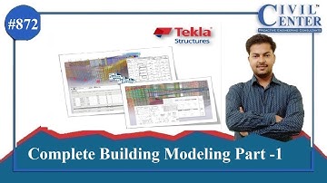 Tekla Structures Tutorial || Complete Building Modeling in Tekla Structures || Part 1