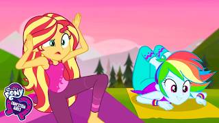 😂 The CRAZIEST Camping Workout Ever! + More | My Little Pony | Cartoon for Kids screenshot 5