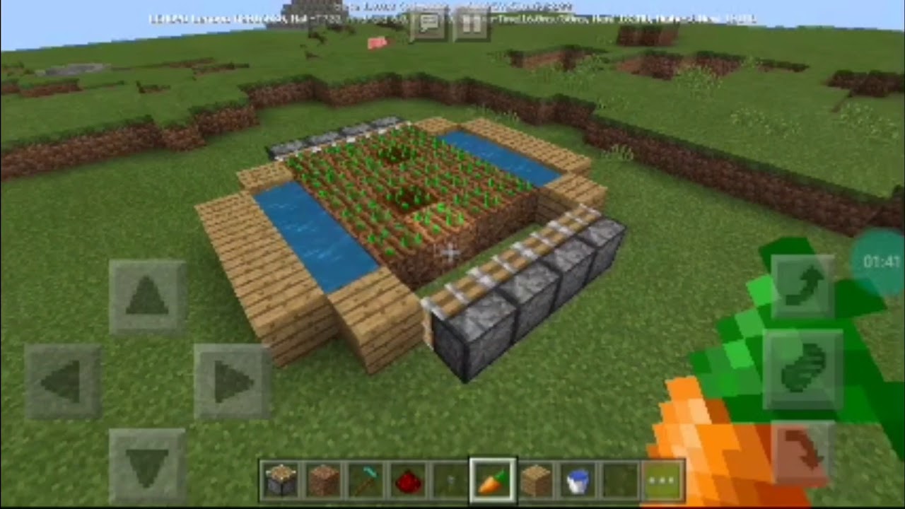 Tutorial de farm de cenoura no Minecraft {Tutorial#1} - YouTube