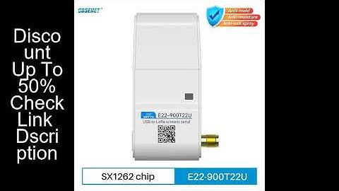 868.125MHz 915MHz Lora Wireless Module CDSENET E22-900T22U with Antenna 22dbm LBT RSSI Long Distance