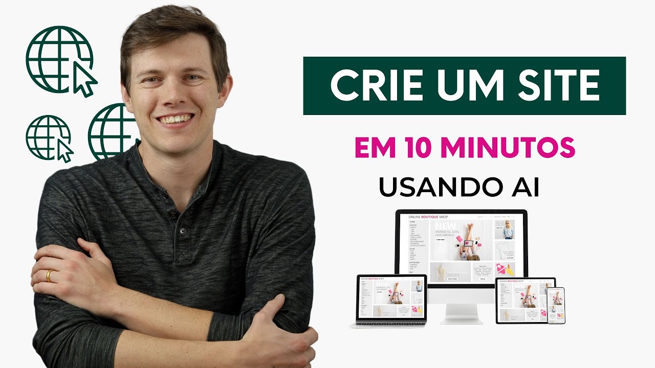 Como fazer um site rapidamente usando IA com domínio gratuito. - YouTube